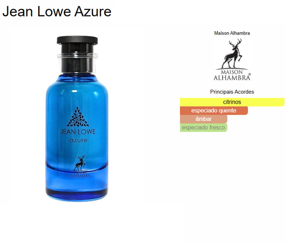 Jean Lowe Azzure | 100ml - Maison Alhambra